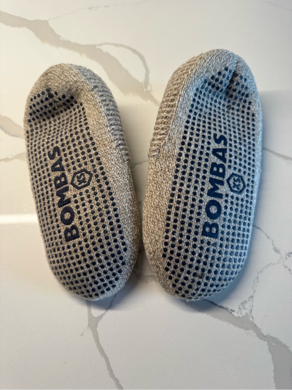 Bombas Women’s Taupe Gripper Slippers - XS